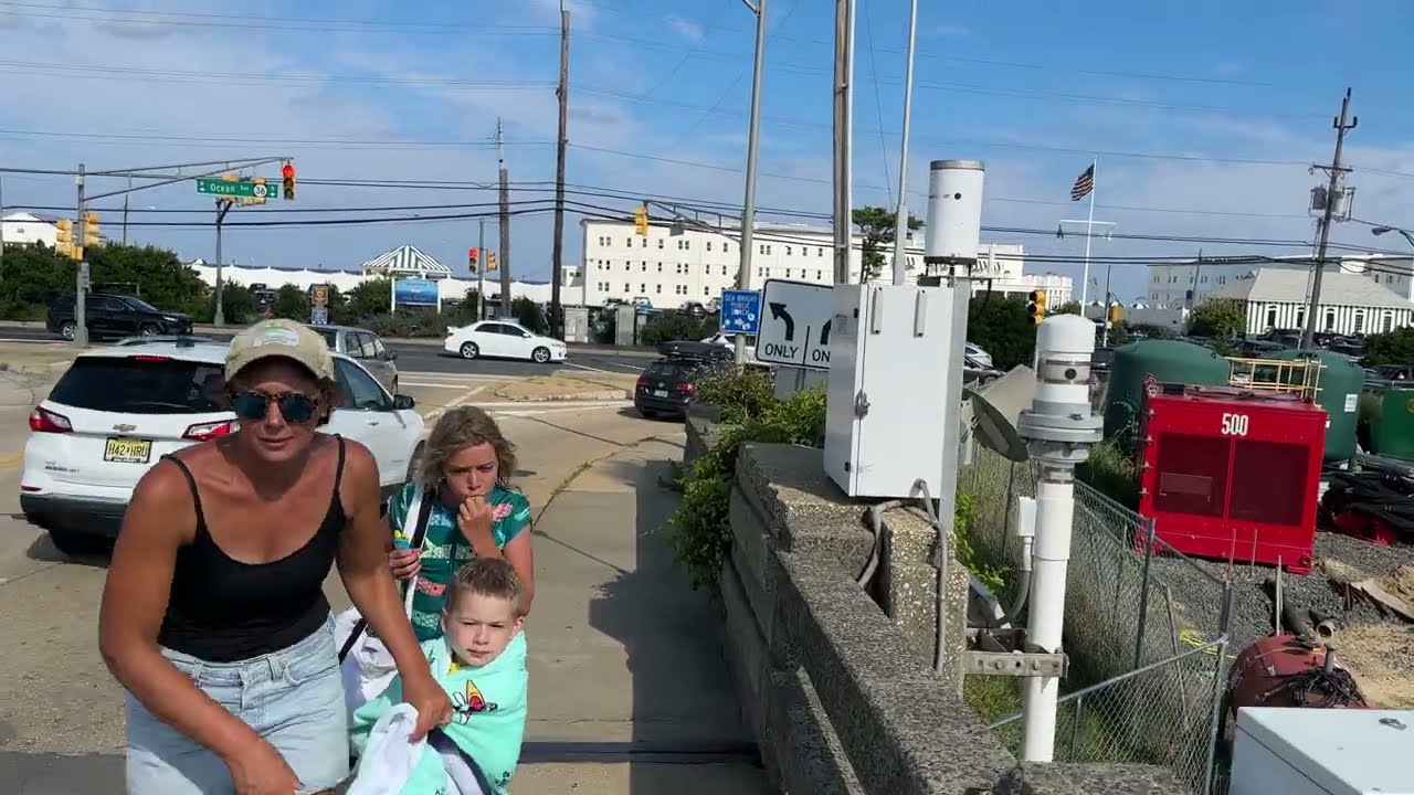 Sea Bright Bridge crossing on Bicycle from Rumson NJ New Jersey Shore USA August 19th 2023