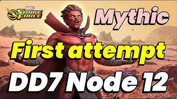 Dark Dimension 7: Node 12 First ATTEMPT! MYTHIC NOT BAD! DD7 Mephisto | MARVEL Strike Force - MSF