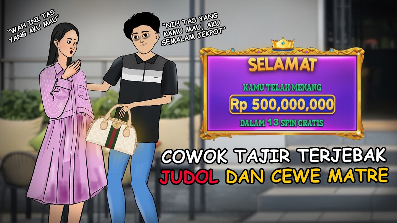Azab cowo yang terjebak judol dan cewe matre | Animasi azab Colaborasi 