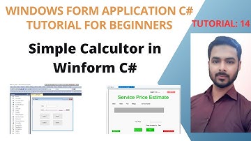 Tutorial 14: Simple Calcultor in Winform C#