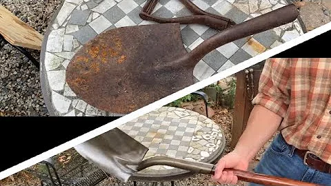 Restoring a good old shovel #restoration #handtools