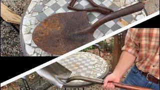 Restoring a good old shovel #restoration #handtools