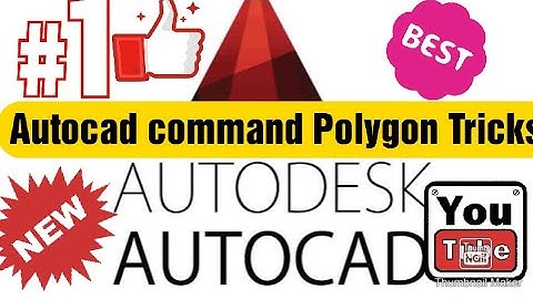 How to use polygon command in Autocad|Learn Autocad|