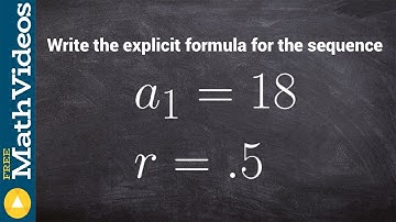 Given the first term and common ratio, find the explicit formula of the geometric sequence