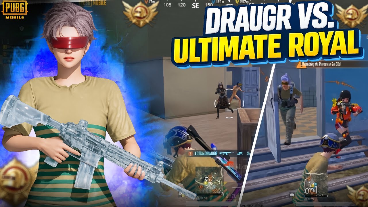 DRAUGR VS. ULTIMATE ROYAL with full | AGGRESSIVE FIGHT. 😱😈. |PUBG| ,| BGMI 