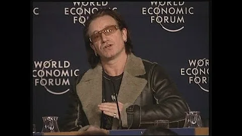 Bono, Bill Gates, Blair address Davos Forum