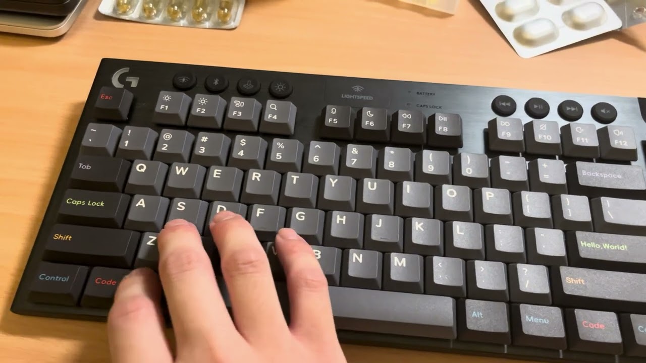 G915X TKL with Berry Profile Keycaps