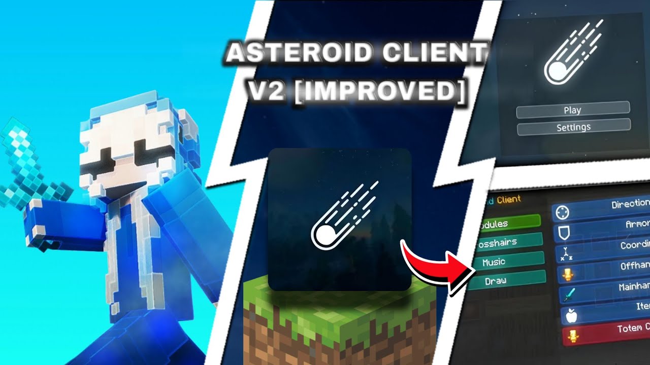 Asteroid Client V2 [IMPROVED] for MCPE 1.21+ 🌌🚀 (INSANE FPS BOOST & New ...