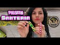 Armado de pulsera tipo Santeria tutorial paso a paso