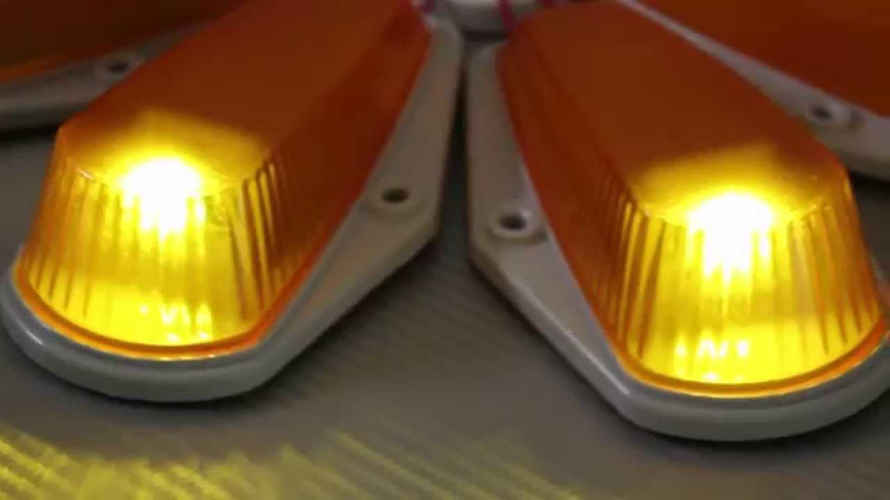 5 Pieces Classic Amber Cab Roof Marker Running Lamps For Truck or SUV