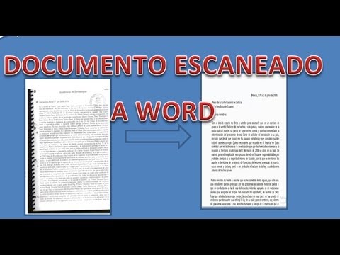 Pasar pdf escaneado a word