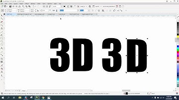 Corel Draw Tips & Tricks 3D Text Effect simple