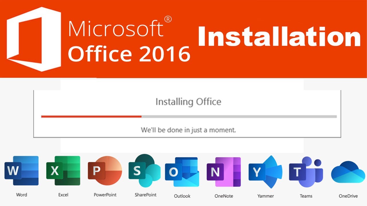 C.I.T Course Class 26 | How to Install MICROSOFT Office 2016 - MS ...