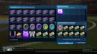 Rocket League: Trading Hexed Mystery Decal For Crimson ARA-51 + 10 Keys!!