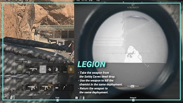 DMZ - Untraceable - Take the weapon Sattiq Caves dead drop - Use the weapon to kill the chemist