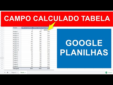 Inserir CAMPO CALCULADO