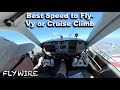 Best speed to fly vy or cruise climb