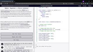 Learn Redux  Register a Store Listener.freeCodeCamp.org(Day-17)