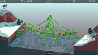 Poly Bridge 6-6 Under Budget, No Breakage