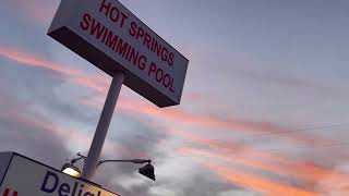 One of our favorite places to relax & heal, Delight’s Hot Springs Resort in Tecopa, California 🥰