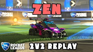 zen Ranked 2v2 POV #522 - zen & RITSUNE VS . & ringa - Rocket League Replays