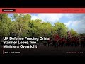 BREAKING: UK Defence Funding Crisis: Starmer Loses Two Ministers Overnight #Shorts #News