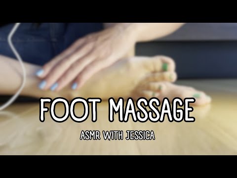 Self Foot Massage - ASMR - Jessica's Self-Care Ritual 🌸💆‍♀️