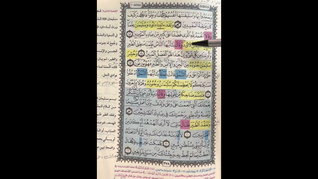 روابط سورة النمل من ١٥ : ٢٦