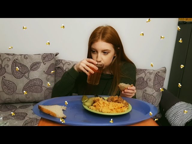 Мукбанк | Гуляш с рисом