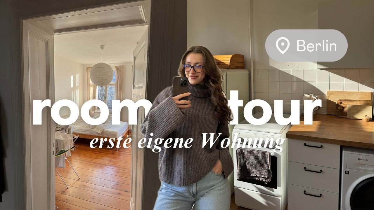 Meine 1. eigene Wohnung in Berlin 🛋️ | Altbau, 1-Zimmer, vorher & nachher // Roomtour
