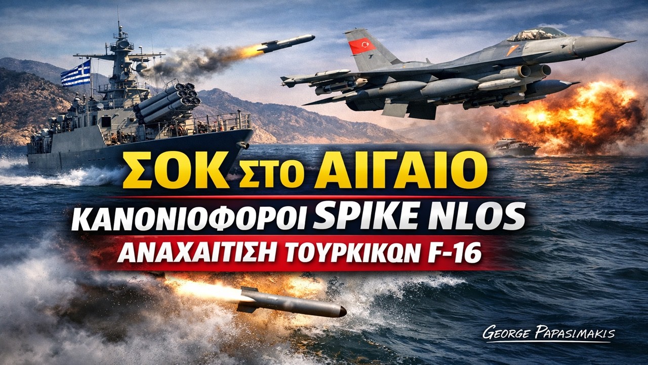 Σοκ στο Αιγαίο: Ελληνικές Κανονιοφόροι με Spike NLOS – Αναχαίτιση Τουρκικών F-16