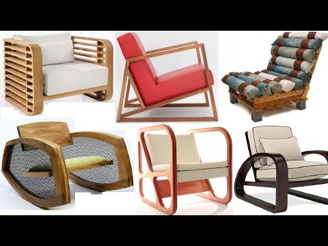 Modern comfortable cushioned , upholstered or  padded wooden chair ideas