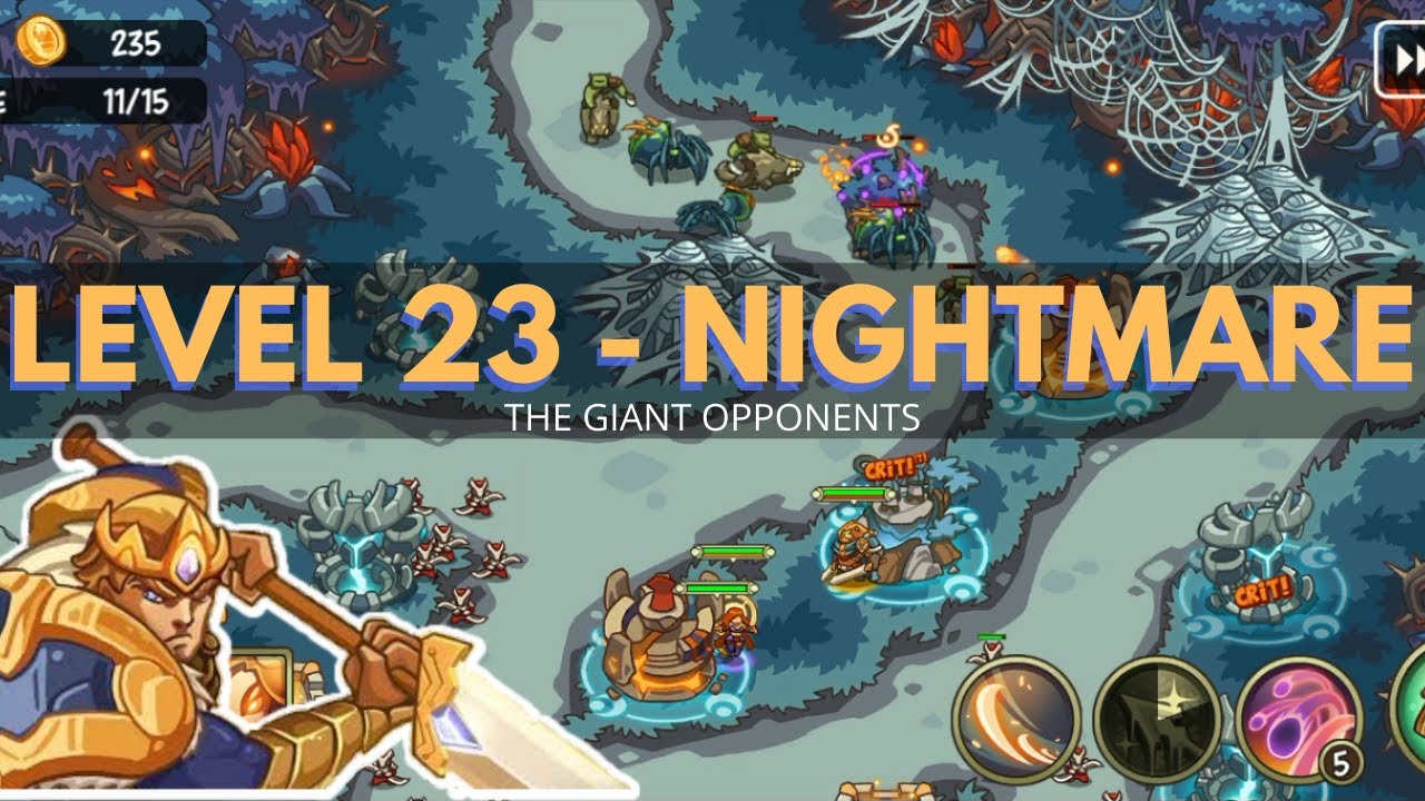 Empire Warrior TD: Level 23 - NIGHTMARE / NEW MAP VERSION