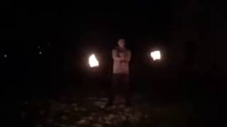 Fire staff basic flow- night practice 2