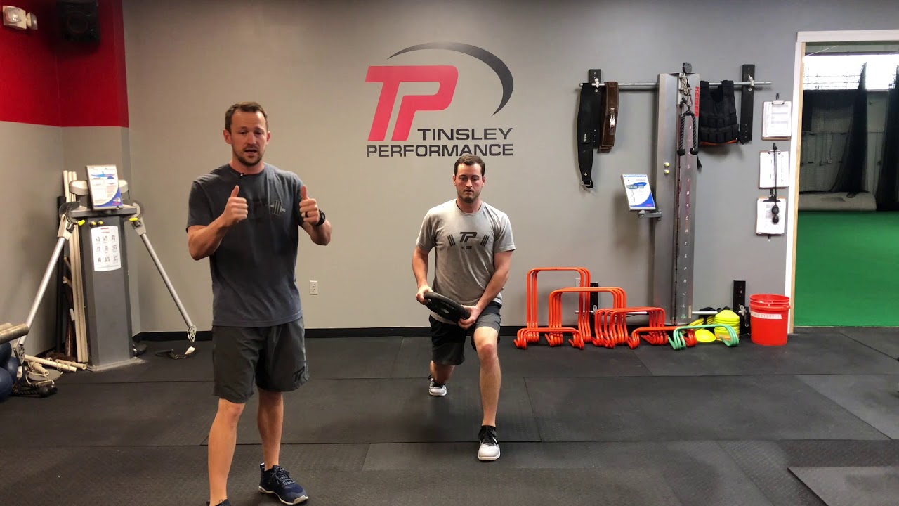 Lunge Position Plate Chop (Also Shown Speed