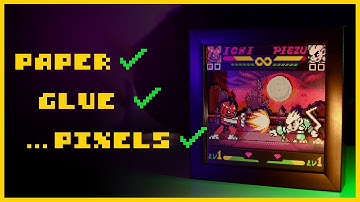 Crafting a Pixel Art SHADOW BOX!
