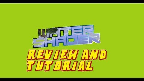 Water Shader Mod review and tutorial how to install (1.6.2)
