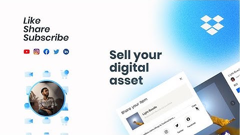Sell your digital asset through Dropbox