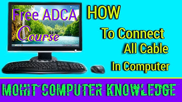 #Viralvideo// How To Connect All Cable In Computer || Complete Computer Knowledge.