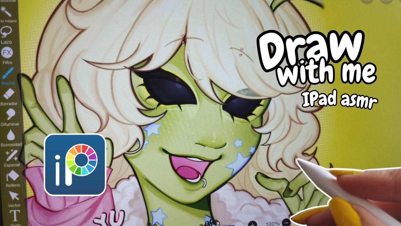 Draw w/ me 👽 Icon Commission | Ibispaint | iPad ASMR