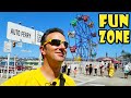 Balboa Fun Zone and Balboa Pier in Newport Beach California