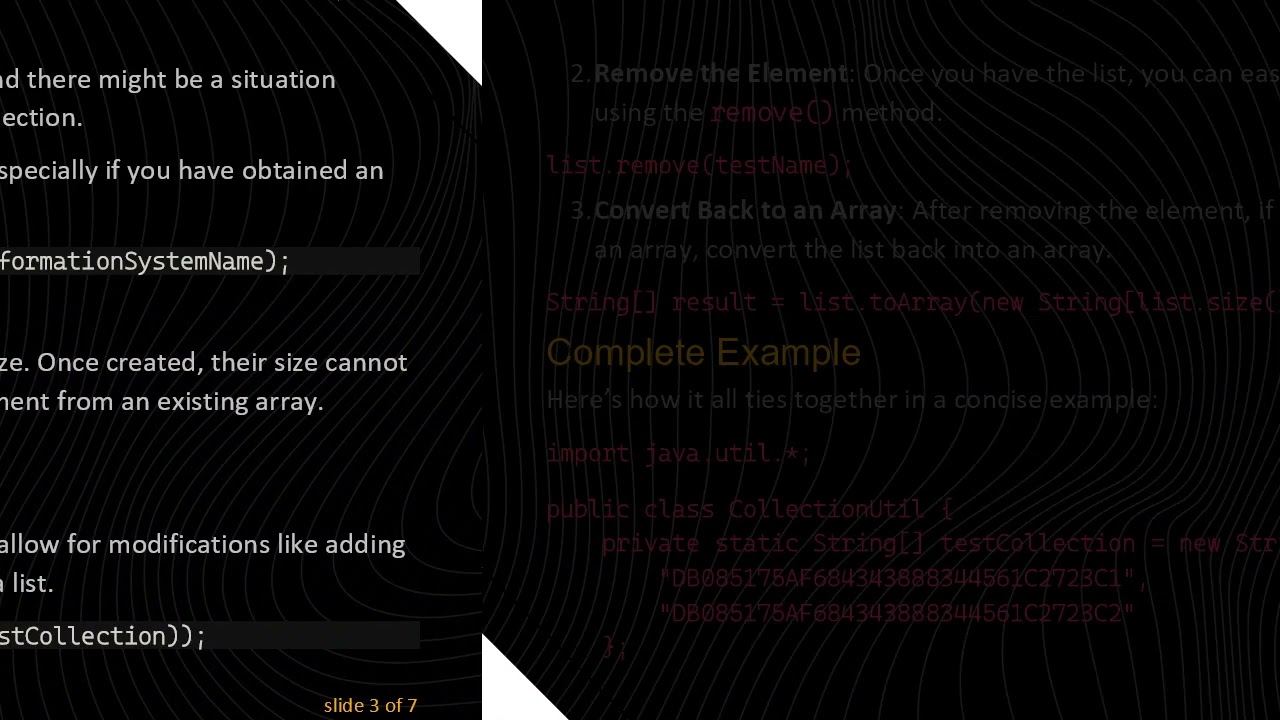 Efficiently Remove an Element from a Collection in Java