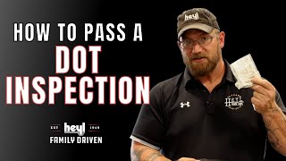 How to Pass a DOT Inspection