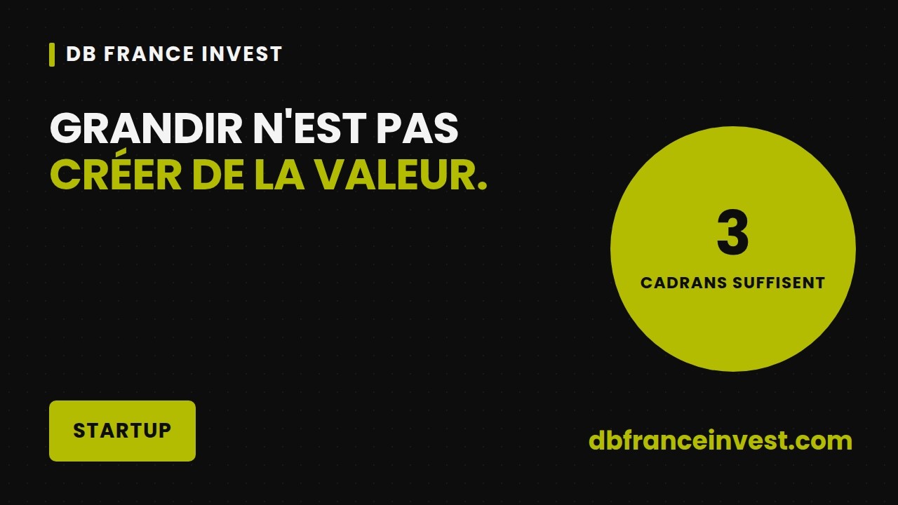 Startup : grandir n'est pas créer de la valeur