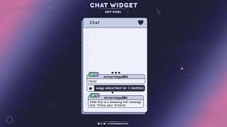 8BIT TWITCH CHAT WIDGET W/STREAMELEMENTS