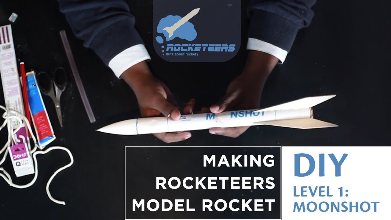 Model Rocket DIY kit assembly Moonshot Rocketeers YouTube