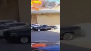 Moment deadly drone strike hit Kuwait airport, causing 'severe damage'