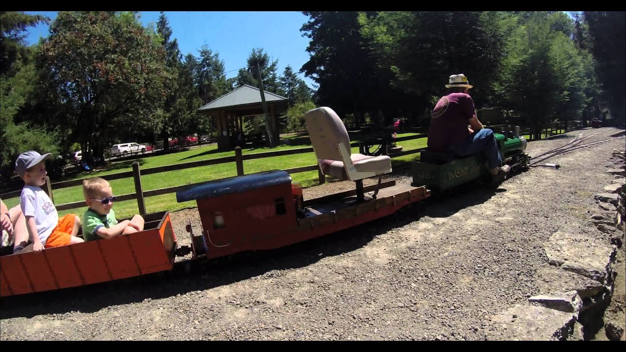 train at Shady Dell Railroad, 4k YouTube