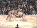 小錦vs双羽黒&北天佑 大相撲 昭和の名勝負