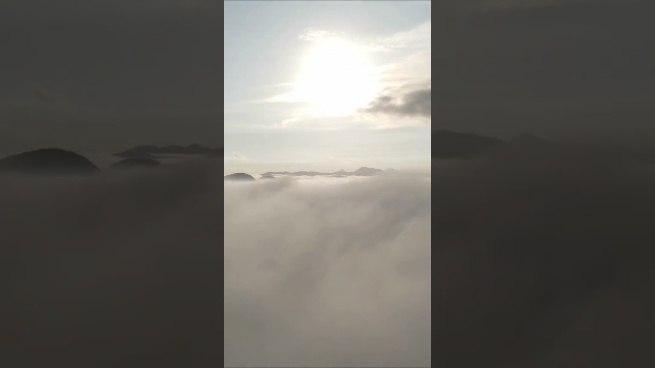 Bird's View of a Sunrise Embraced by Clouds